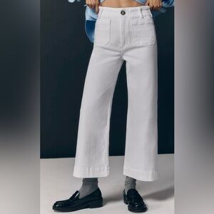 The Colette Crop Wide-Leg Jeans by Maeve